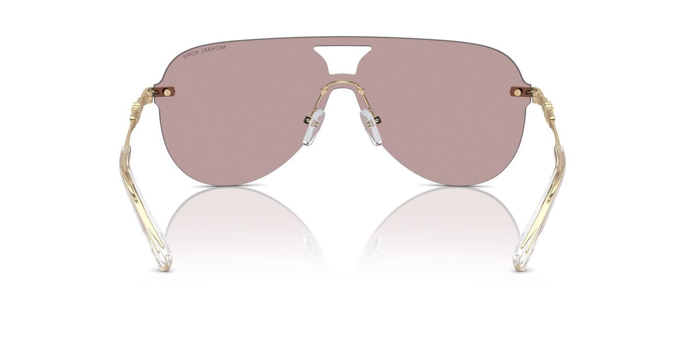 Michael Kors Cyprus MK1149 Pink Solid Back Mirror/Pink Black #colour_pink-solid-back-mirror-pink-black