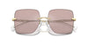 Michael Kors Quebec MK1150 Pink Solid Back Mirror/Pink Black #colour_pink-solid-back-mirror-pink-black