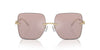 Michael Kors Quebec MK1150 Pink Solid Back Mirror/Pink Black #colour_pink-solid-back-mirror-pink-black