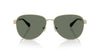Michael Kors Biarritz MK1160 Light Gold Shiny/Green Solid #colour_light-gold-shiny-green-solid