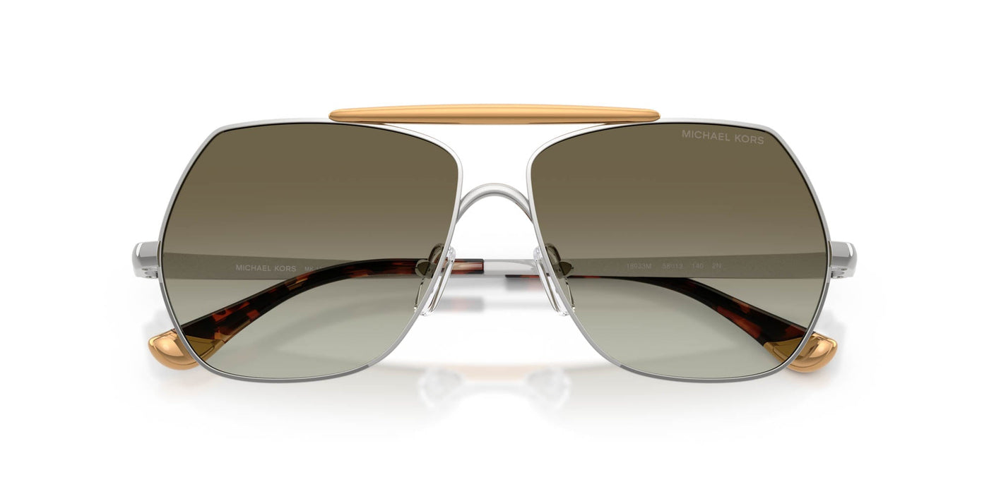 Michael Kors Denver MK1173 Shiny Silver/Green Gradient #colour_shiny-silver-green-gradient