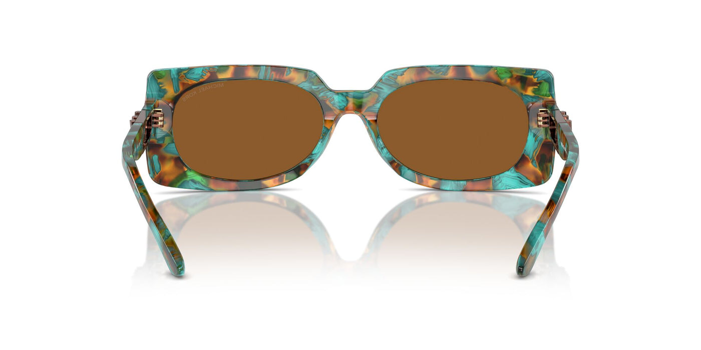 Michael Kors Bordeaux MK2215 Teal Graphic Tortoise/Amber Solid #colour_teal-graphic-tortoise-amber-solid