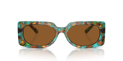 Michael Kors Bordeaux MK2215 Teal Graphic Tortoise/Amber Solid #colour_teal-graphic-tortoise-amber-solid