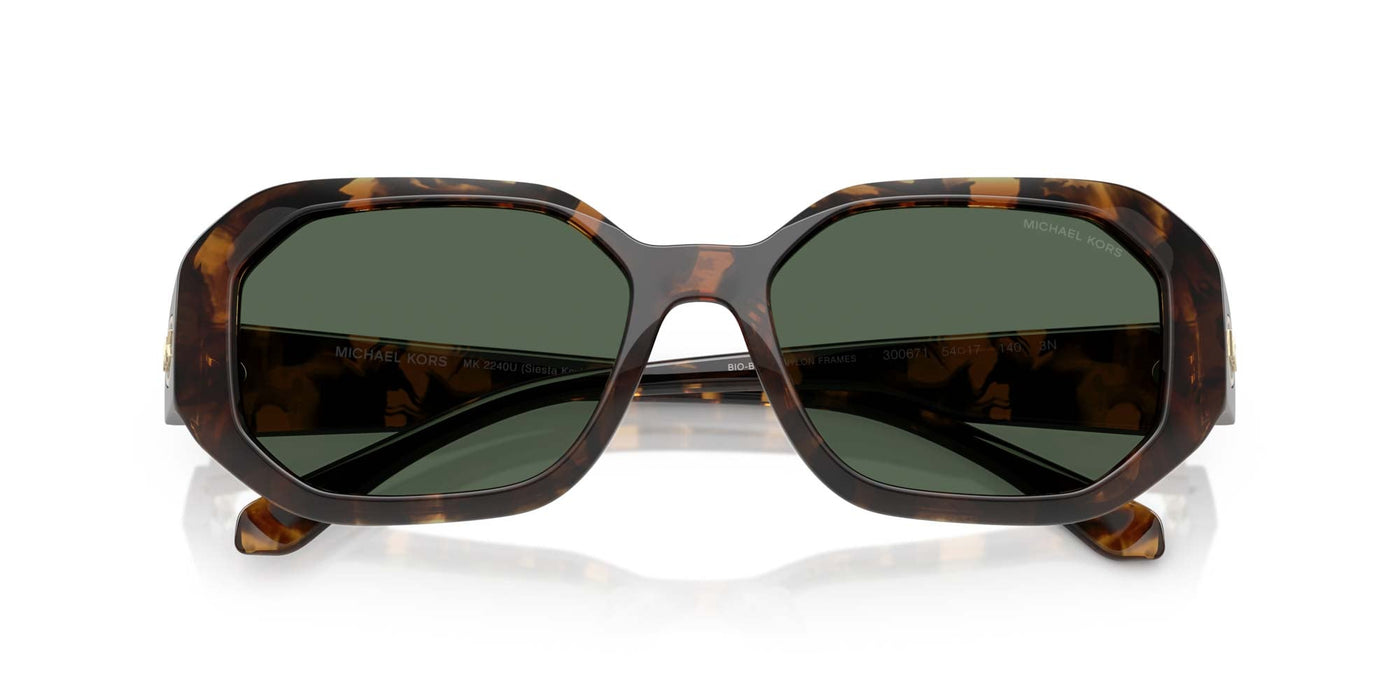 Michael Kors Siesta Key MK2240U Dark Tortoise/Green Solid #colour_dark-tortoise-green-solid