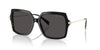 Michael Kors Quogue MK2247U Black/Amber Tortoise/Dark Grey Solid #colour_black-amber-tortoise-dark-grey-solid