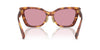 Miu Miu SMU02Z Striped Tobacco/Bordeaux #colour_striped-tobacco-bordeaux