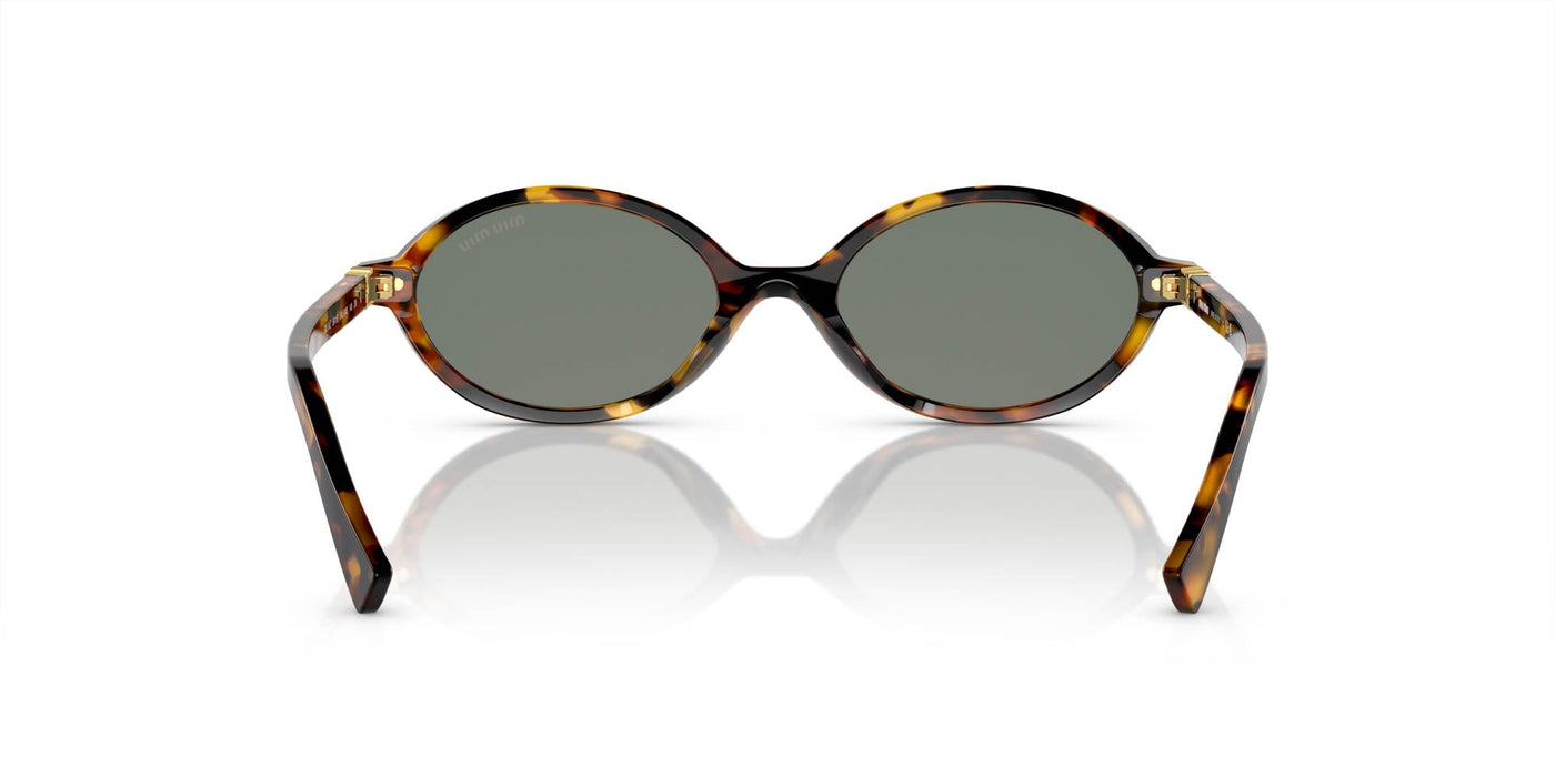 Miu Miu SMU04Z Honey Havana/Green Silver Mirror #colour_honey-havana-green-silver-mirror