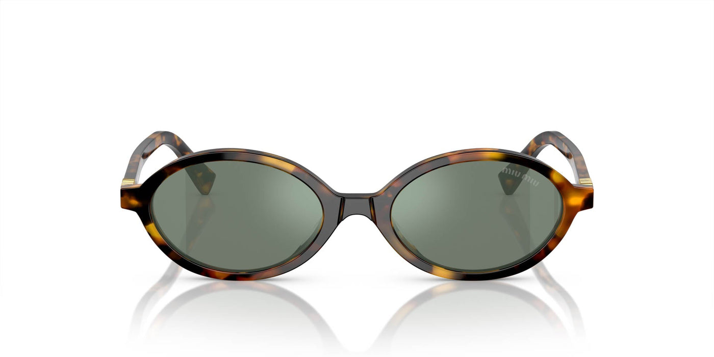 Miu Miu SMU04Z Honey Havana/Green Silver Mirror #colour_honey-havana-green-silver-mirror