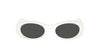 Miu Miu SMU06Z White Ivory/Dark Grey #colour_white-ivory-dark-grey