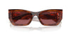 Miu Miu SMU09W Striped Tobacco/Dark Violet #colour_striped-tobacco-dark-violet