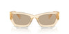 Miu Miu SMU09W Sand Transparent/Dark Brown #colour_sand-transparent-dark-brown