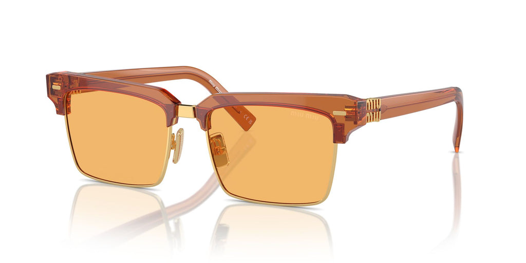 Miu Miu SMU10Z Caramel Trasparent/Yellow #colour_caramel-trasparent-yellow