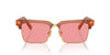 Miu Miu SMU10Z Caramel Trasparent/Pink #colour_caramel-trasparent-pink