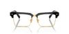 Miu Miu SMU10Z Black/Clear Blue Light Filter #colour_black-clear-blue-light-filter
