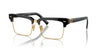 Miu Miu SMU10Z Black/Clear Blue Light Filter #colour_black-clear-blue-light-filter