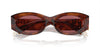 Miu Miu SMU11W Striped Tobacco/Dark Violet #colour_striped-tobacco-dark-violet