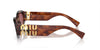 Miu Miu SMU11W Striped Tobacco/Dark Violet #colour_striped-tobacco-dark-violet
