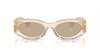 Miu Miu SMU11W Sand Transparent/Dark Brown #colour_sand-transparent-dark-brown