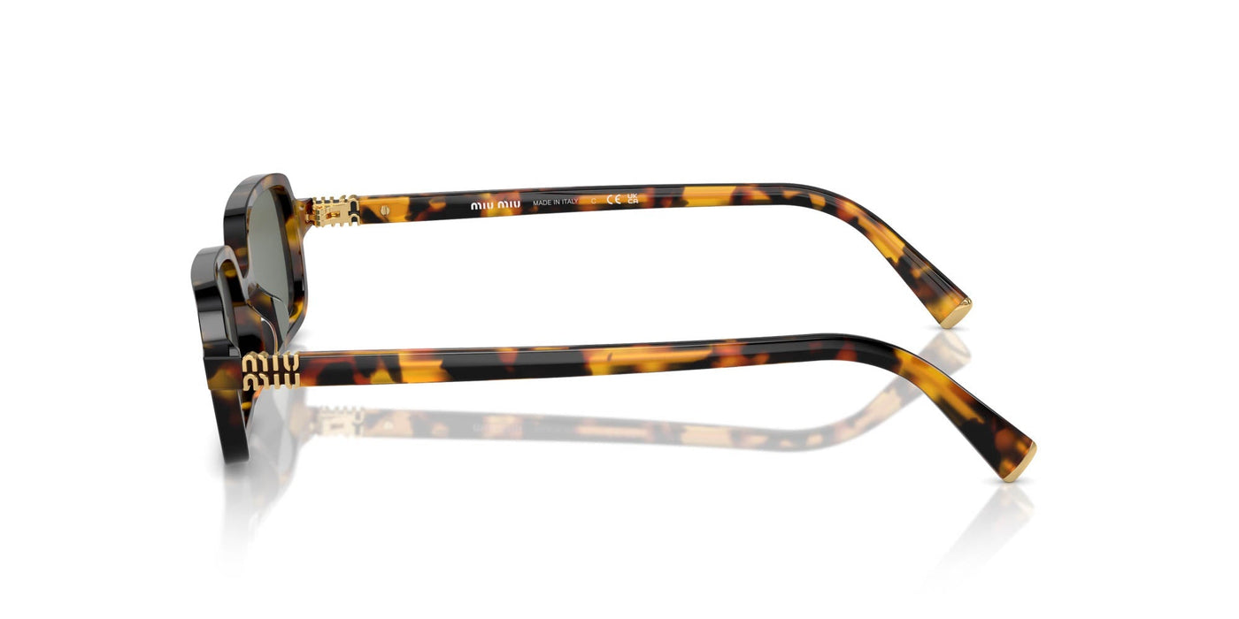 Miu Miu SMU11Z Honey Havana/Green Silver Mirror #colour_honey-havana-green-silver-mirror