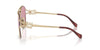 Miu Miu SMU52Z Pale Gold/Dark Pink Internal Silver Mirror #colour_pale-gold-dark-pink-internal-silver-mirror