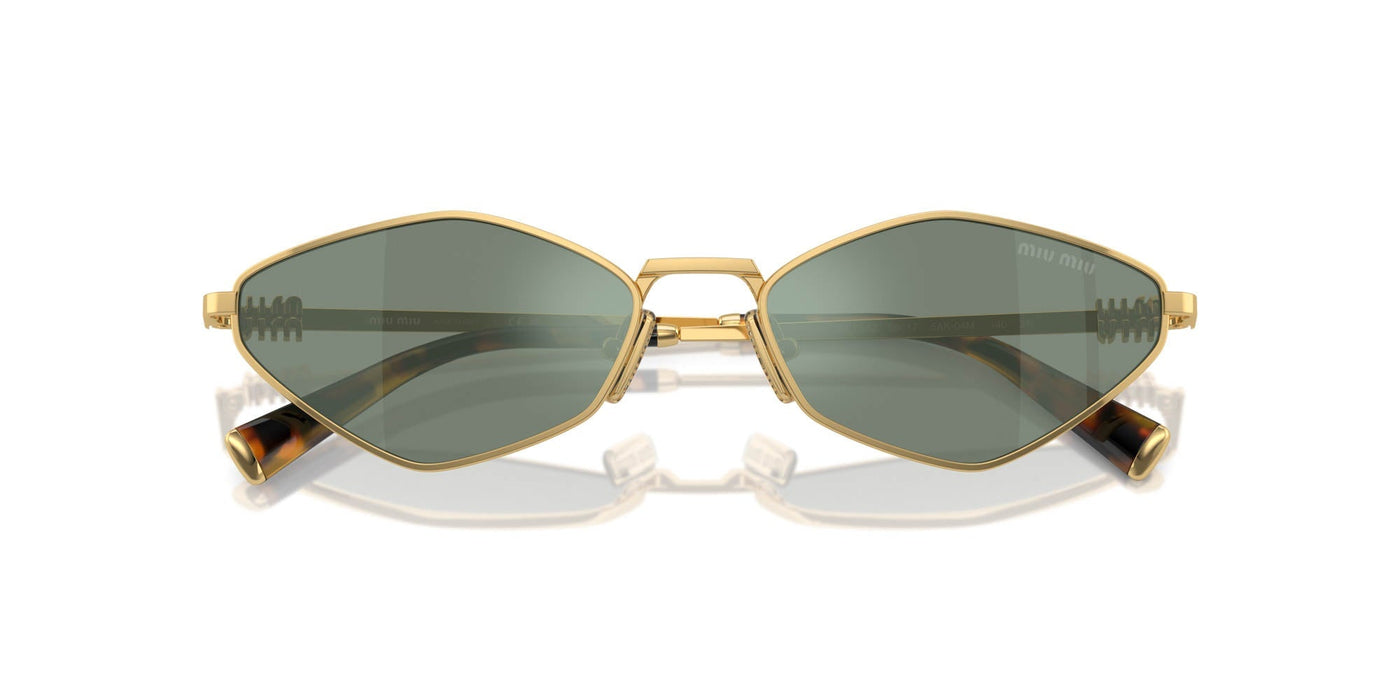 Miu Miu SMU56Z Gold/Green Silver Mirror #colour_gold-green-silver-mirror