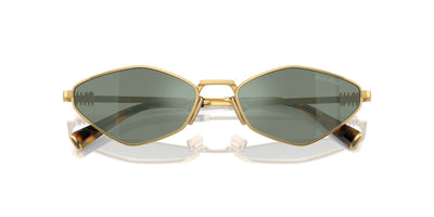 Miu Miu SMU56Z Gold/Green Silver Mirror #colour_gold-green-silver-mirror