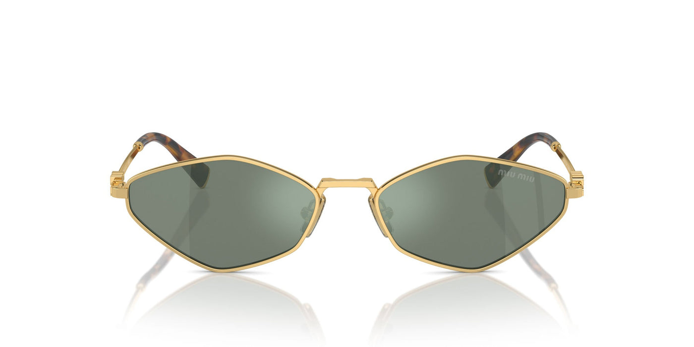 Miu Miu SMU56Z Gold/Green Silver Mirror #colour_gold-green-silver-mirror