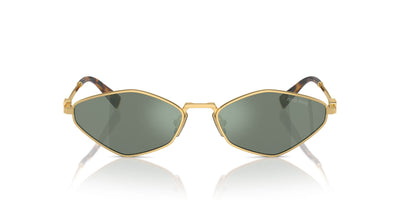 Miu Miu SMU56Z Gold/Green Silver Mirror #colour_gold-green-silver-mirror
