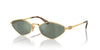 Miu Miu SMU56Z Gold/Green Silver Mirror #colour_gold-green-silver-mirror