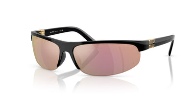 Miu Miu SMU A02 Black/Dark Grey Pink Mirror #colour_black-dark-grey-pink-mirror