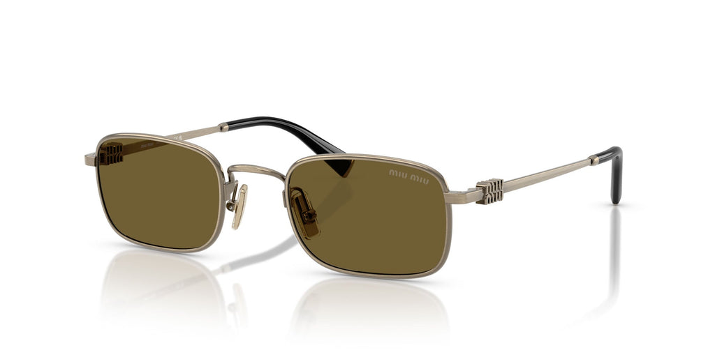 Miu Miu SMU A53 Old Gold/Dark Brown #colour_old-gold-dark-brown