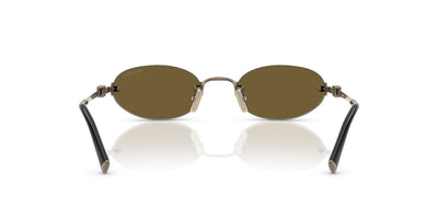Miu Miu SMU A54 Old Gold/Dark Brown #colour_old-gold-dark-brown