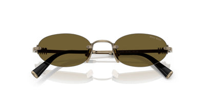 Miu Miu SMU A54 Old Gold/Dark Brown #colour_old-gold-dark-brown
