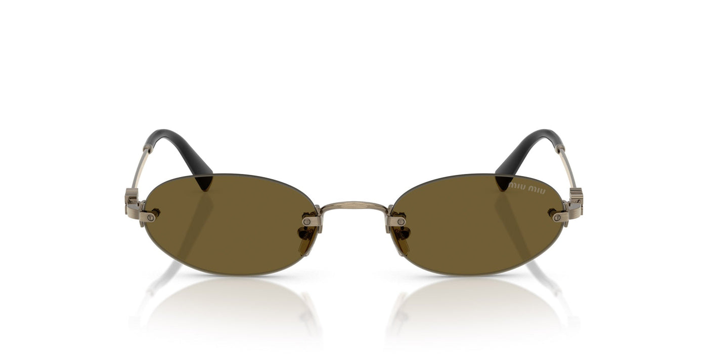 Miu Miu SMU A54 Old Gold/Dark Brown #colour_old-gold-dark-brown