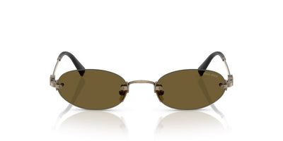 Miu Miu SMU A54 Old Gold/Dark Brown #colour_old-gold-dark-brown