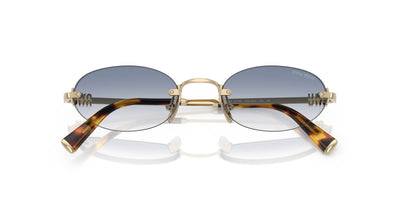 Miu Miu SMU A54 Pale Gold/Clear Light Blue Gradient #colour_pale-gold-clear-light-blue-gradient