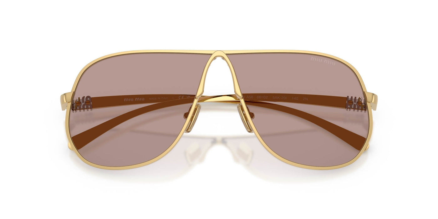 Miu Miu SMU A56 Gold/Light Purple Brown #colour_gold-light-purple-brown