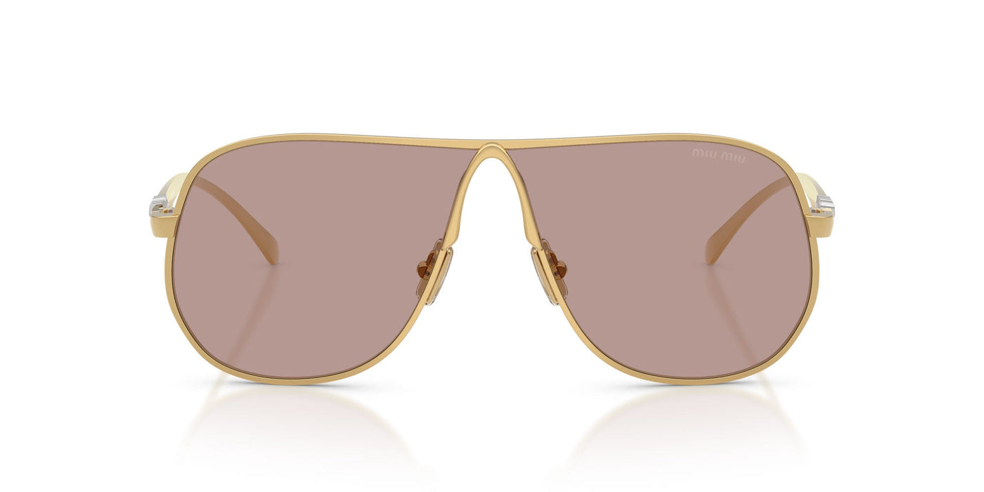 Miu Miu SMU A56 Gold/Light Purple Brown #colour_gold-light-purple-brown