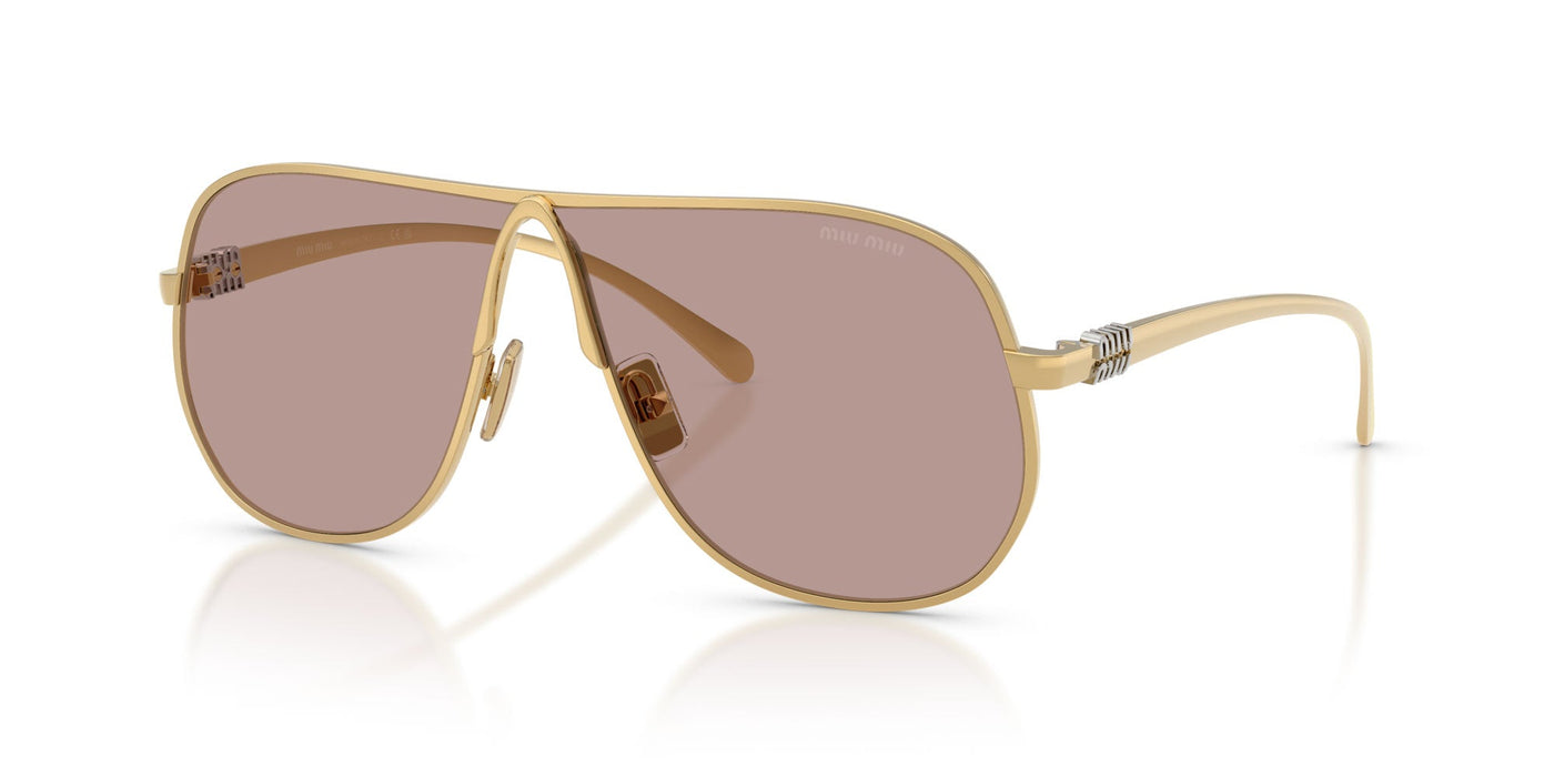 Miu Miu SMU A56 Gold/Light Purple Brown #colour_gold-light-purple-brown