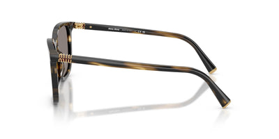 Miu Miu SMU B03 Striped Loden/Dark Grey #colour_striped-loden-dark-grey
