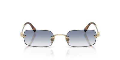 Miu Miu SMU B50 Pale Gold/Clear Light Blue Gradient #colour_pale-gold-clear-light-blue-gradient