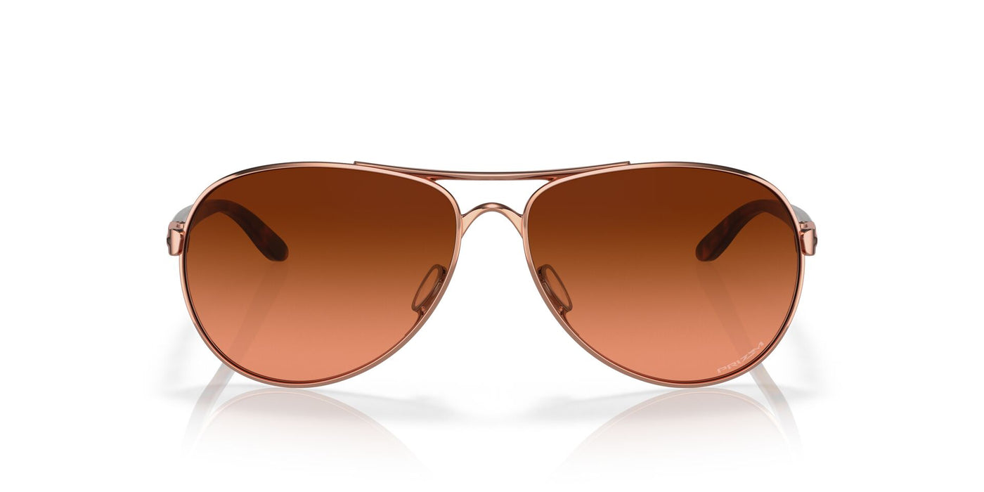 Oakley Feedback OO4079 Rose Gold/Prizm Brown Gradient #colour_rose-gold-prizm-brown-gradient