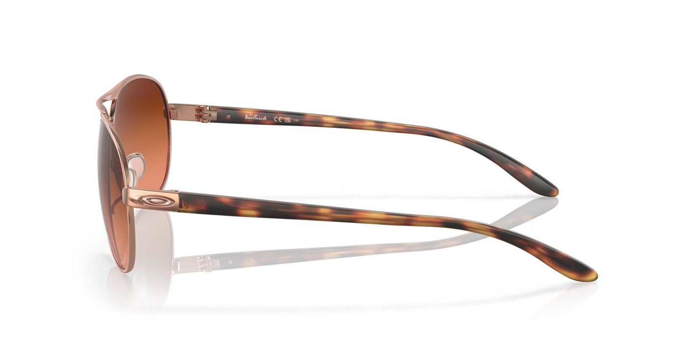 Oakley Feedback OO4079 Rose Gold/Prizm Brown Gradient #colour_rose-gold-prizm-brown-gradient