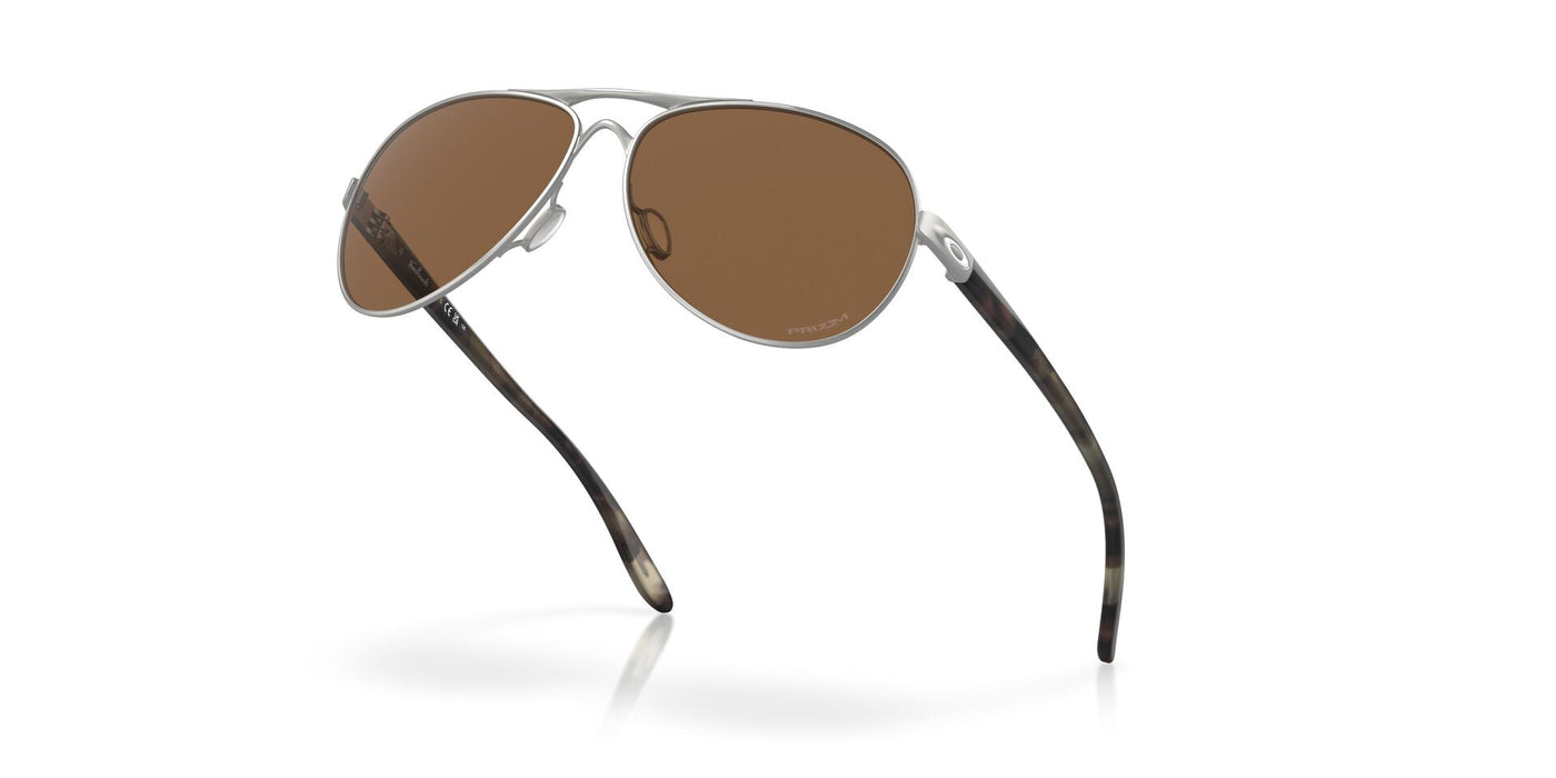 Oakley Feedback OO4079 Satin Chrome/Prizm Bronze #colour_satin-chrome-prizm-bronze