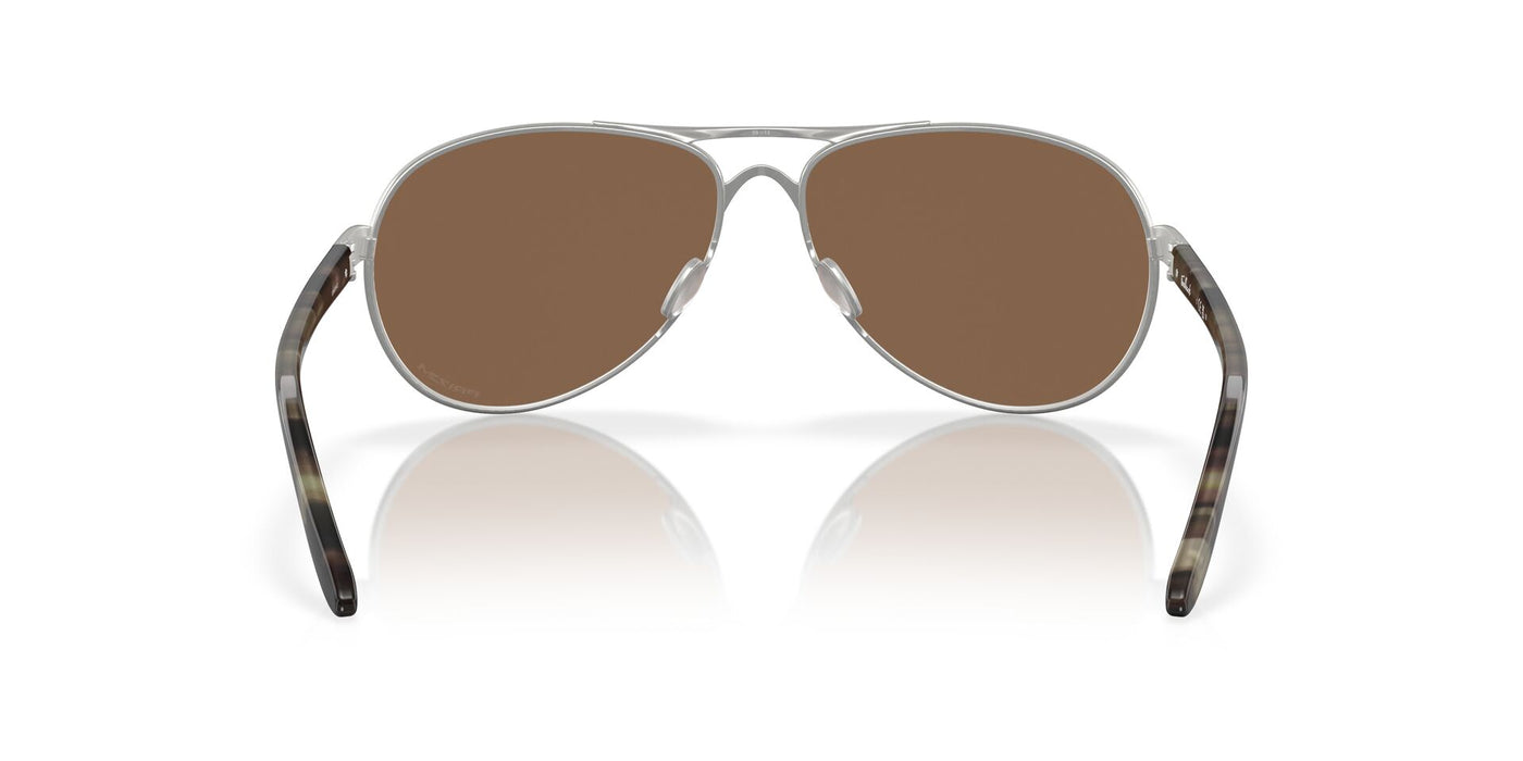 Oakley Feedback OO4079 Satin Chrome/Prizm Bronze #colour_satin-chrome-prizm-bronze