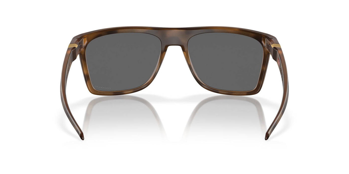 Oakley Leffingwell OO9100 Matte Brown Tortoise/Prizm Black Polarised #colour_matte-brown-tortoise-prizm-black-polarised