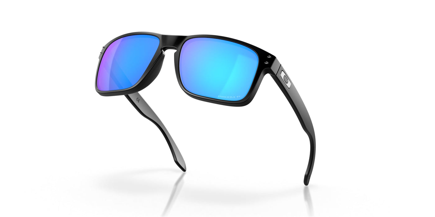 Oakley Holbrook OO9102 Matte Black/Prizm Sapphire Polarised #colour_matte-black-prizm-sapphire-polarised