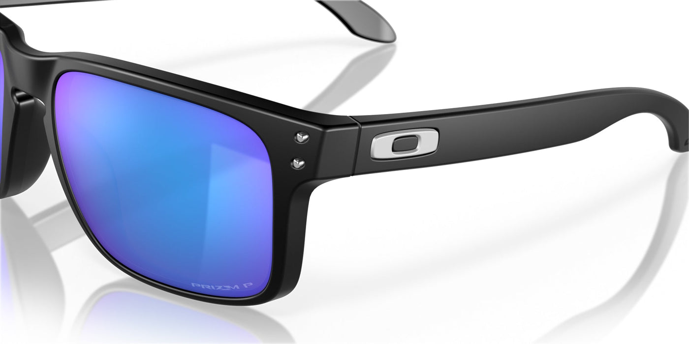 Oakley Holbrook OO9102 Matte Black/Prizm Sapphire Polarised #colour_matte-black-prizm-sapphire-polarised