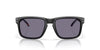 Oakley Holbrook OO9102 Matte Black-Blue/Prizm Grey #colour_matte-black-blue-prizm-grey