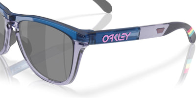 Oakley Frogskins Range OO9284 Matte Transparent Blue/Prizm Black #colour_matte-transparent-blue-prizm-black